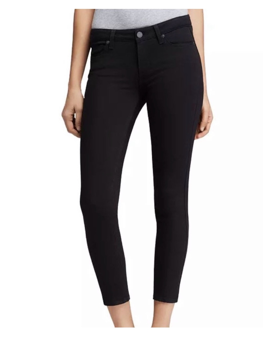 PAIGE verdugo crop black jeans